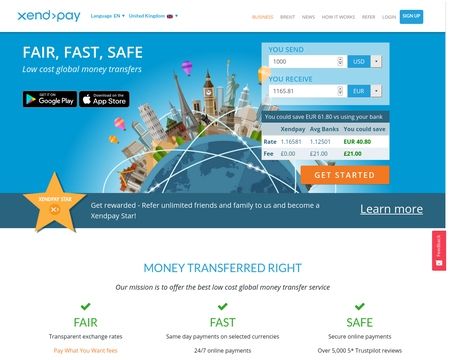 website thubmnail of Xendpay