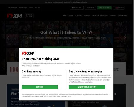 website thubmnail of Xmglobal