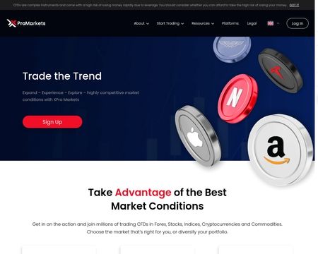 website thubmnail of XPro Markets