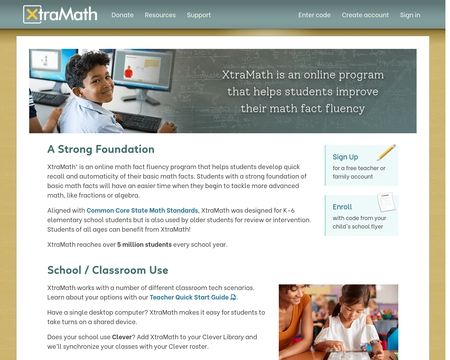 website thubmnail of XtraMath