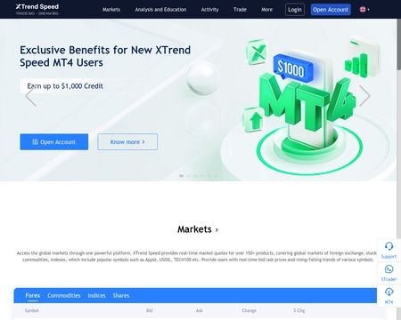 website thubmnail of Xtrendspeed