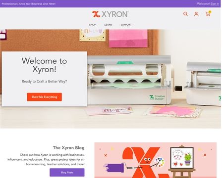 website thubmnail of Xyron