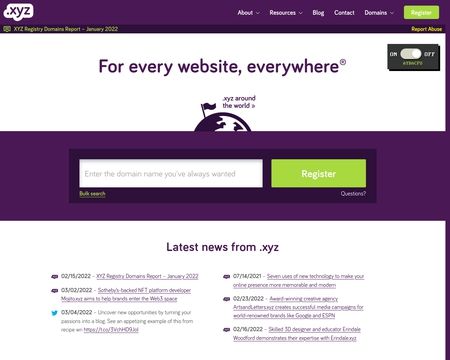 website thubmnail of Xyz