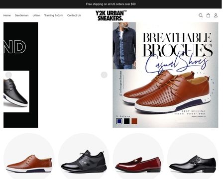 website thubmnail of Y2ksneakers