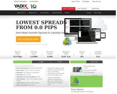 website thubmnail of Yadix