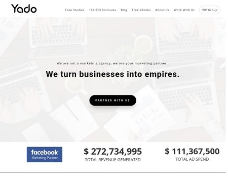 website thubmnail of Yado.io