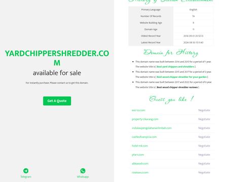 website thubmnail of YardChipperShredder