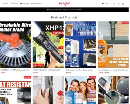 website thubmnail of Yeager.store
