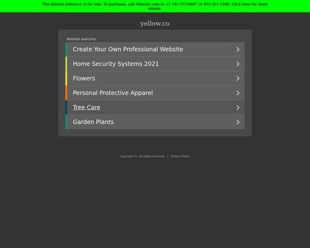 website thubmnail of Yellow.co