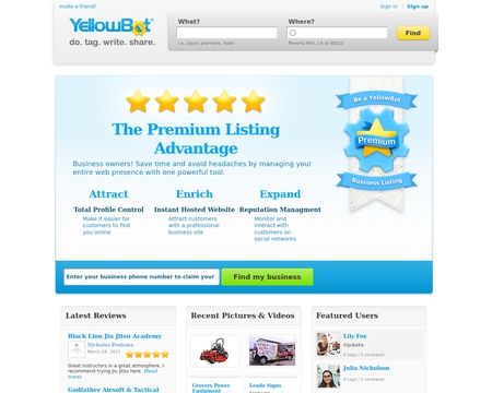 website thubmnail of YellowBot