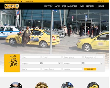 website thubmnail of Yellow Cabs CA