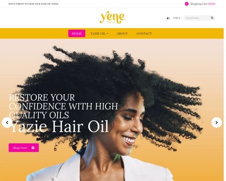 website thubmnail of Yenehair