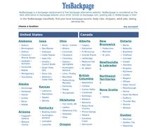 Thumbnail of Yesbackpage.com