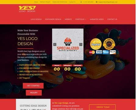 website thubmnail of Yes Logo Design