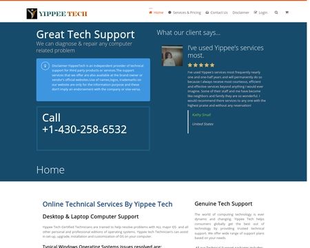 website thubmnail of Yippee Tech