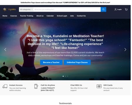 website thubmnail of Yogamu