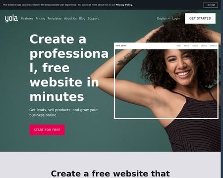 website thubmnail of Yola