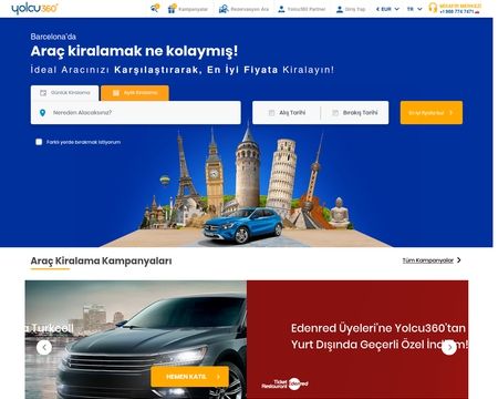 website thubmnail of Yolcu360