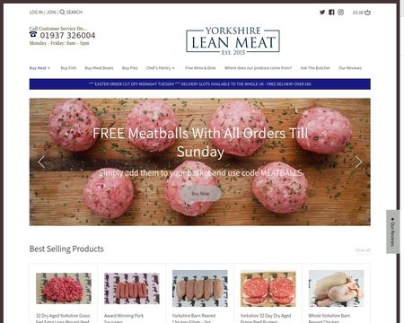 website thubmnail of Yorkshire Lean Meat
