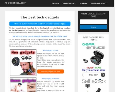 website thubmnail of You Need This Gadget