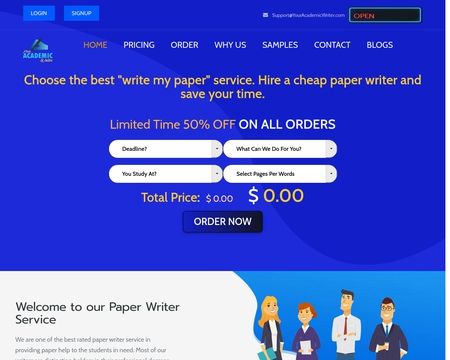 website thubmnail of YourAcademicWriter