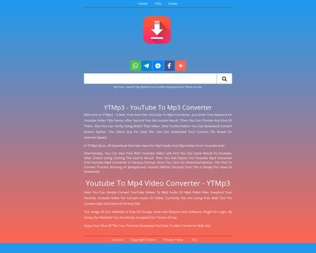 website thubmnail of Ytmp3.buzz