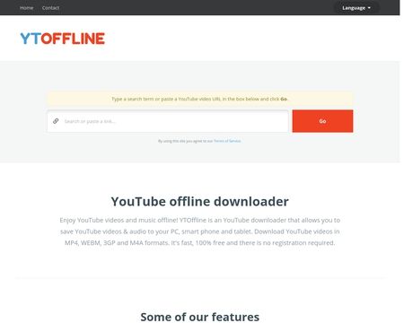 website thubmnail of YTOffline