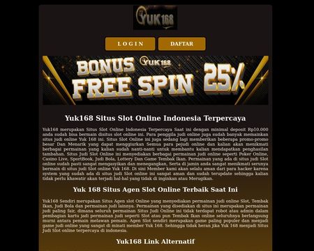 website thubmnail of Yuk168.monster