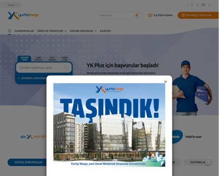 website thubmnail of Yurtiçi Kargo