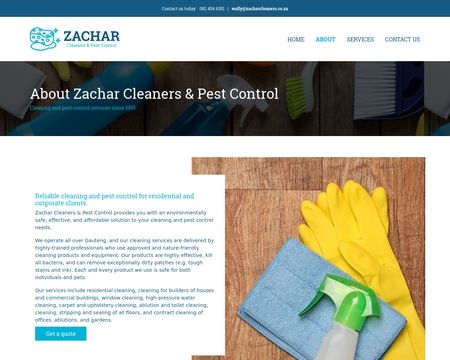 website thubmnail of Zacharcleaners.co.za