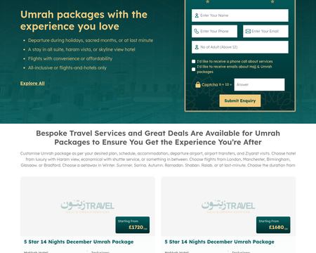 website thubmnail of Zaitoon Travel