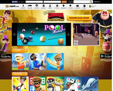 website thubmnail of Zapak