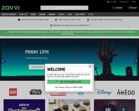 website thubmnail of Zavvi