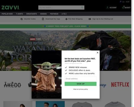 website thubmnail of Zavvi.com.au