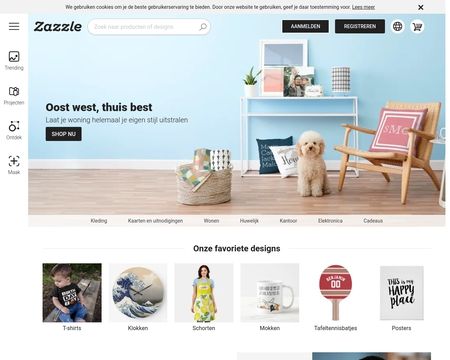 website thubmnail of Zazzle NL