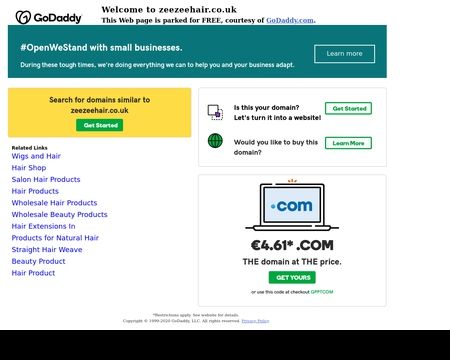 website thubmnail of ZeeZeeHair.co.uk