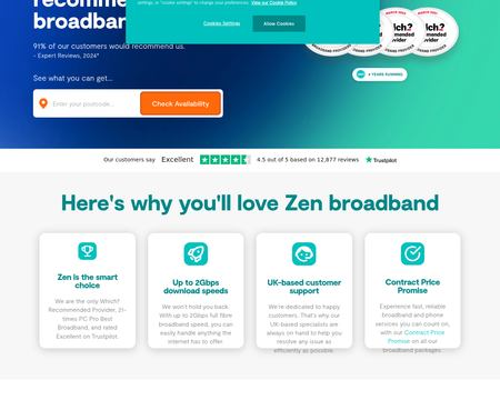 website thubmnail of Zen UK