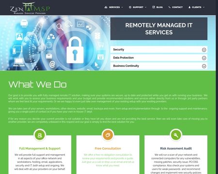 website thubmnail of Zenmsp.uk