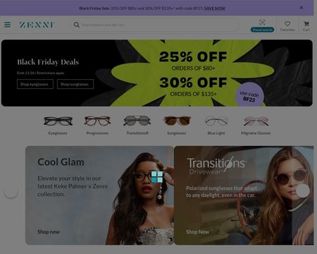 website thubmnail of Zennioptical.ca