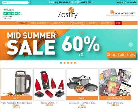 website thubmnail of Zestify