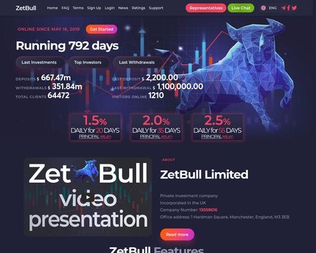 website thubmnail of Zetbull