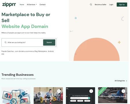 website thubmnail of Zipprr