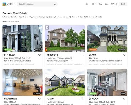 website thubmnail of Zolo