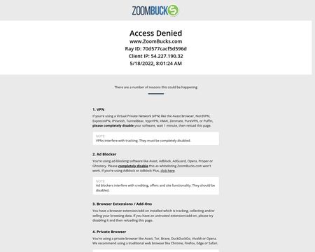 website thubmnail of ZoomBucks