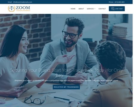 website thubmnail of Zoomtrademarks