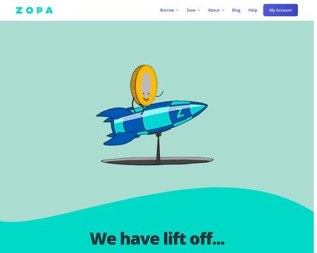 website thubmnail of Zopa